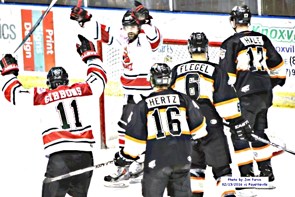 Fayetteville scores 1st goal