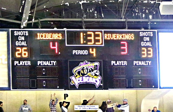 Knoxville wins in overtime - Scott scores winning goal.