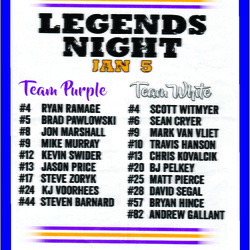 January 5, 2019 - Legends Night